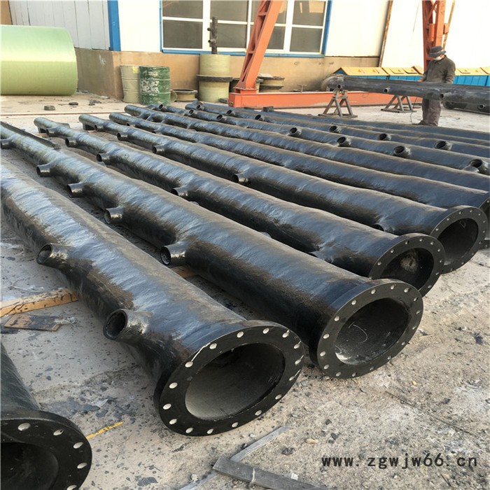 鸿硕 玻璃钢脱硫塔喷淋层 玻璃钢电厂脱硫喷淋管道 玻璃钢喷淋管件图4