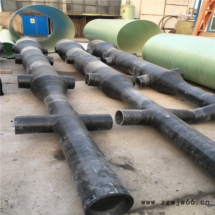 鸿硕 玻璃钢脱硫塔喷淋层 玻璃钢电厂脱硫喷淋管道 玻璃钢喷淋管件图3