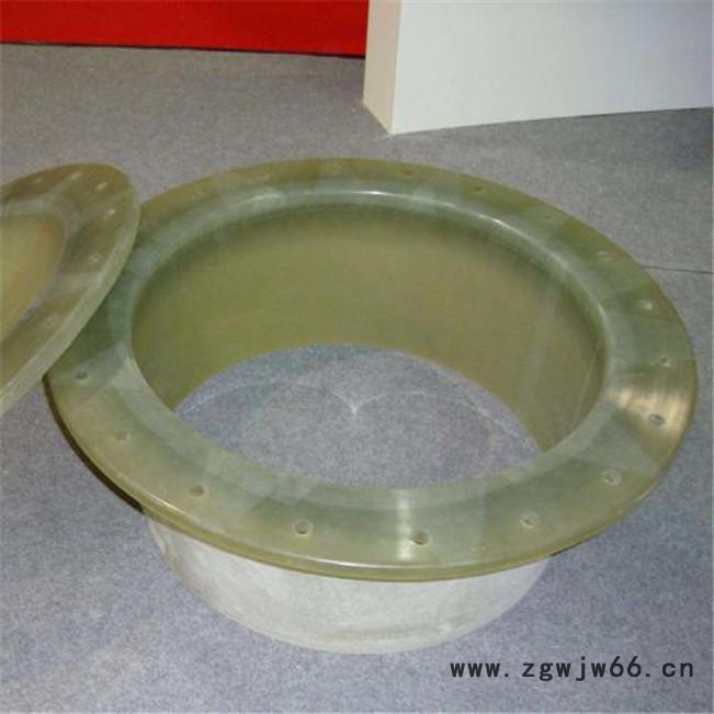 玻璃钢缠绕管道弯头管件 防腐玻璃钢法兰弯头多规格定做图2