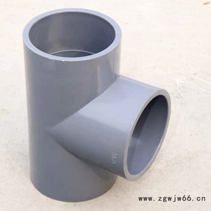 PVC正三通管瑞光牌UPVC化工国标加厚三通管道塑料三通管件图7