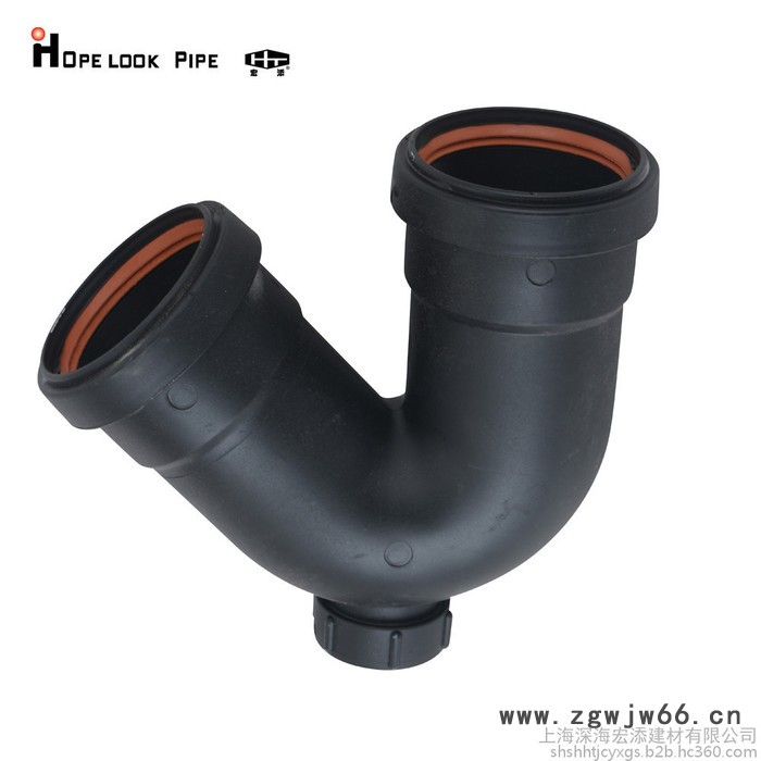 宏添 柔性承插 热熔承插焊接 虹吸同层管件pvc特殊单立管hdpe沟槽连接ppr管水管静音排水管45°斜三通图7