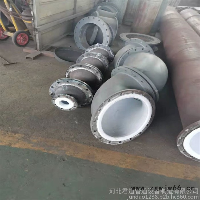 君道生产销售衬塑钢管 钢衬PP PO PE 四氟钢管 可定制各种管件图2