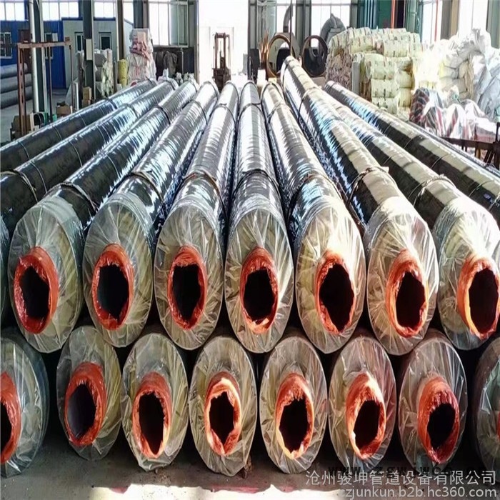 直埋式保温管  蒸汽式保温管  聚氨酯保温管  地埋塑套钢保温管  各种防腐保温管件定制   送货入厂图4