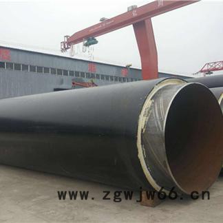 江鸿管道 钢套钢  埋地式蒸汽保温管 聚氨酯保温管热力管道管件配备齐全图3