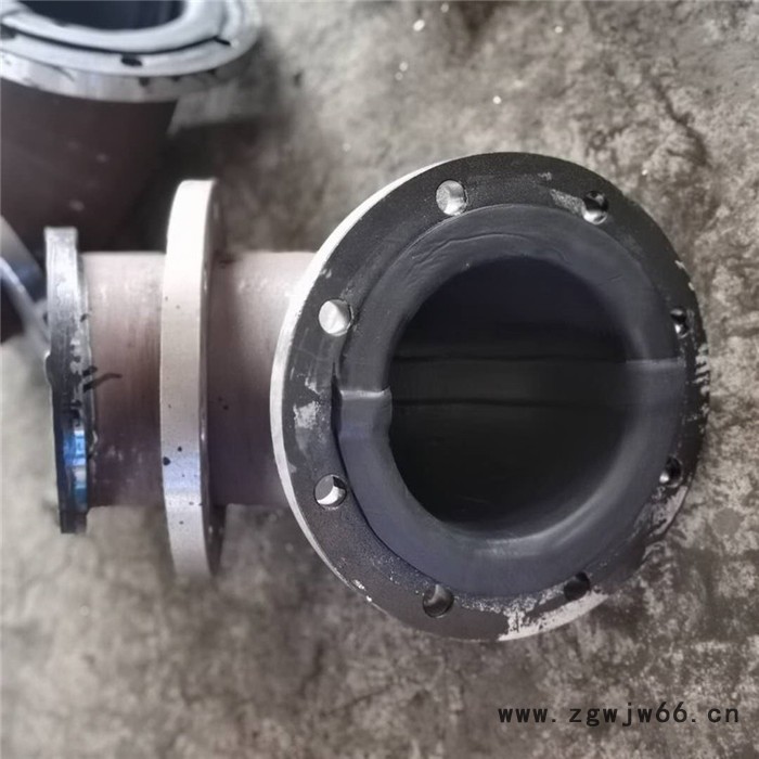 沧浩DN30衬天然橡胶弯头 化工厂用衬胶管件 衬胶管道生产厂家图3
