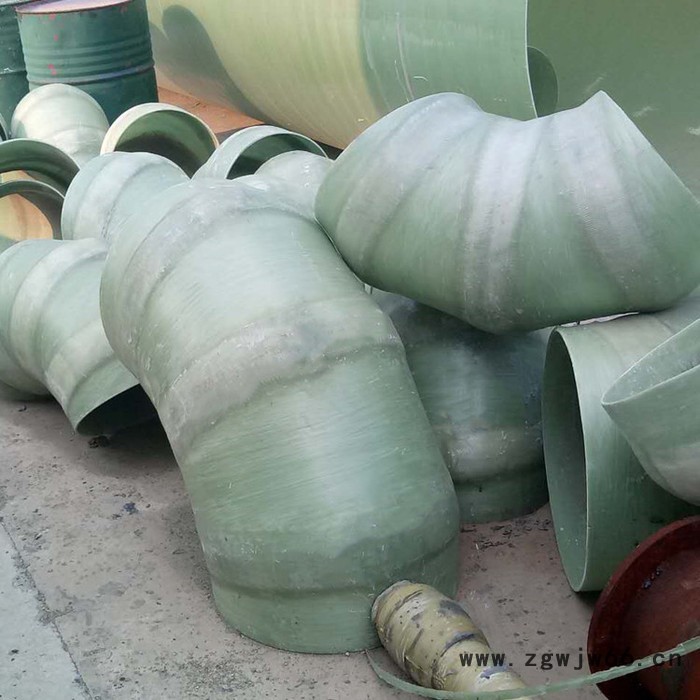 鸿硕DN400 玻璃钢净化塔弯头 玻璃钢管件三通弯头 市政管道弯头图8
