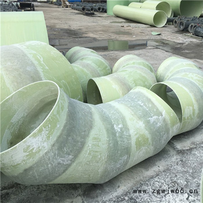 鸿硕DN400 玻璃钢净化塔弯头 玻璃钢管件三通弯头 市政管道弯头图2