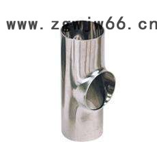 杰克龙  直销 304 食品卫生级平口三通等径平头镜面精抛焊接不锈钢管件**图3