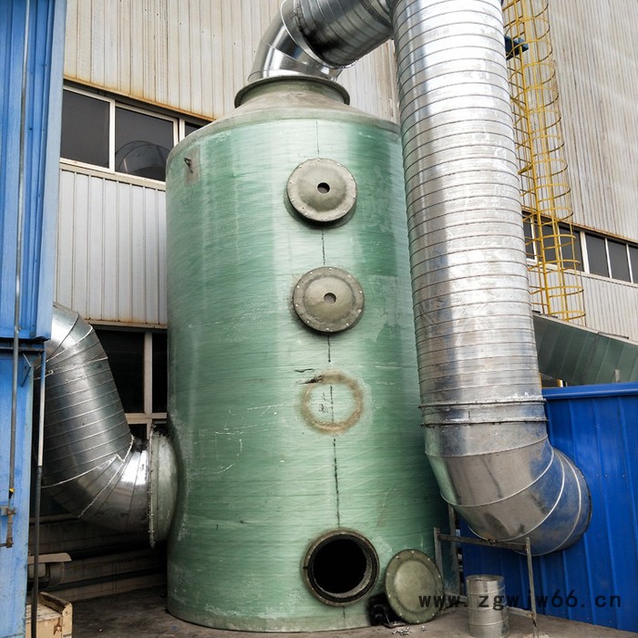 玻璃钢脱硫塔砖厂 酸雾尾气净化塔吸收塔 化工喷淋塔管道管件图4