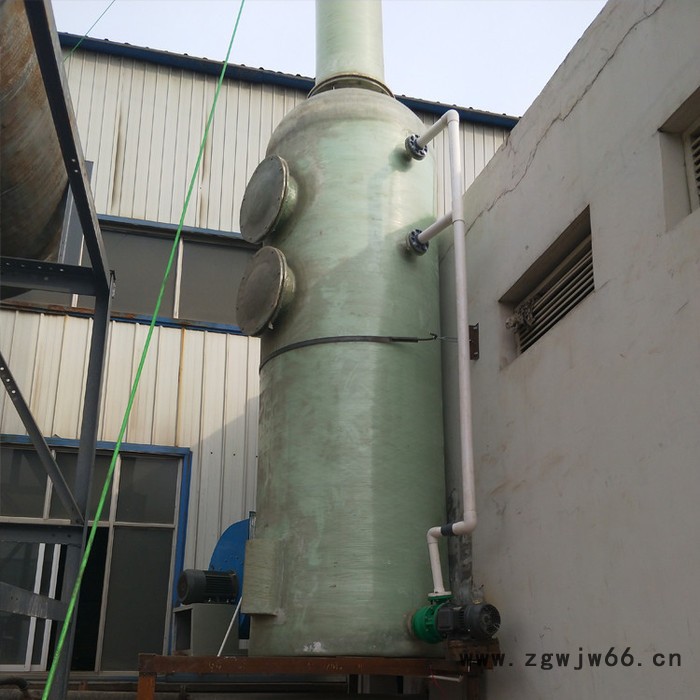 玻璃钢脱硫塔砖厂 酸雾尾气净化塔吸收塔 化工喷淋塔管道管件图2