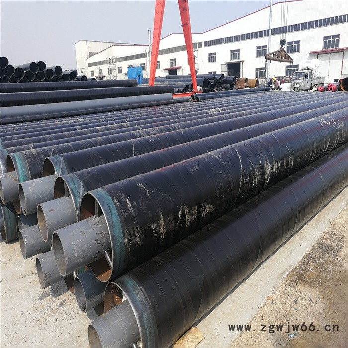 直埋钢套钢蒸汽保温钢管 玻璃棉钢套钢预制保温管 钢套钢管件 拓荣管道图3