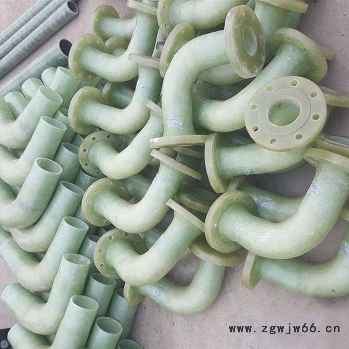 许昌 玻璃钢树脂管件 鸿硕 玻璃钢手糊弯头 玻璃钢风机弯头图2