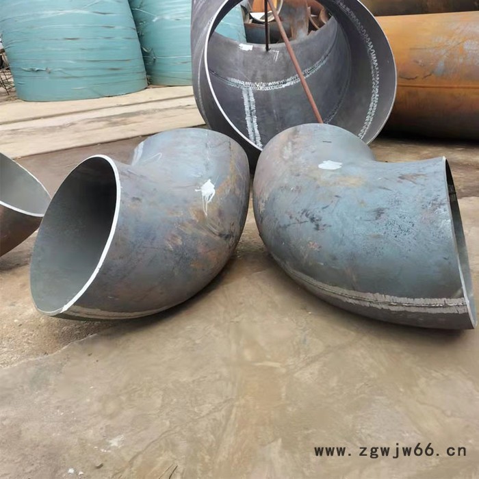 盛弘管件 碳钢冲压大口径弯头  焊接无缝弯头45度  定制冲压碳钢变径弯头图2