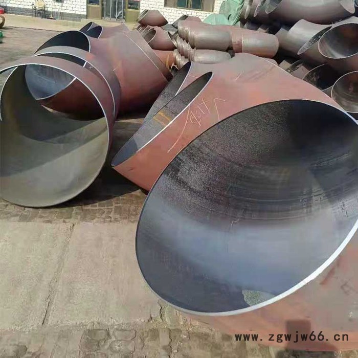 盛弘管件 碳钢冲压大口径弯头  焊接无缝弯头45度  定制冲压碳钢变径弯头图5