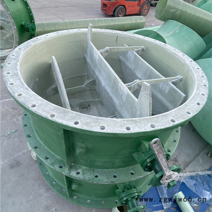 广吉  玻璃钢管件 耐腐蚀玻璃钢风阀 手糊风量调节阀图4