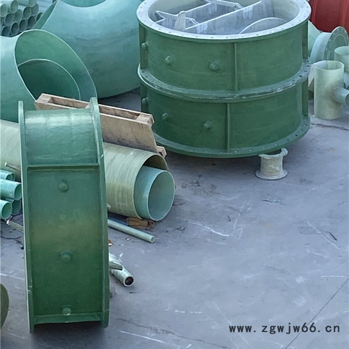 广吉  玻璃钢管件 耐腐蚀玻璃钢风阀 手糊风量调节阀