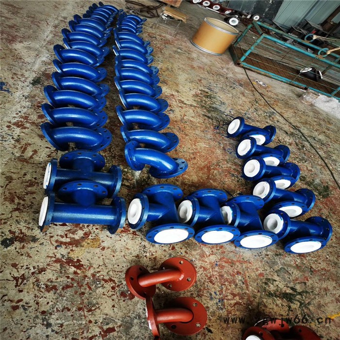 沧州聚润直销 衬胶管道 钢衬四氟管道 衬塑管件 PE PO TBFE 丁基橡胶 天然橡胶弯头厂家图4