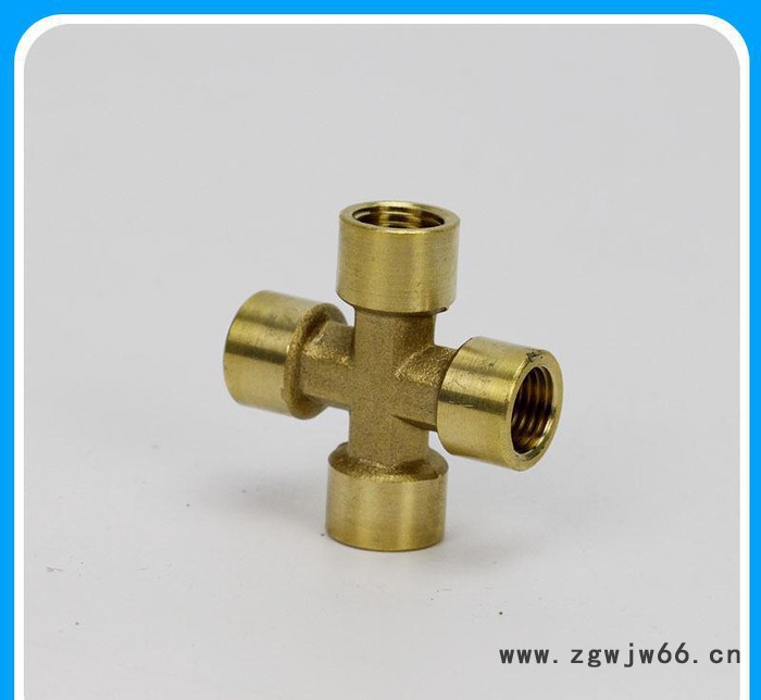 直销4分6分铜四通 水暖五金配件 铜管件 水暖配件图2