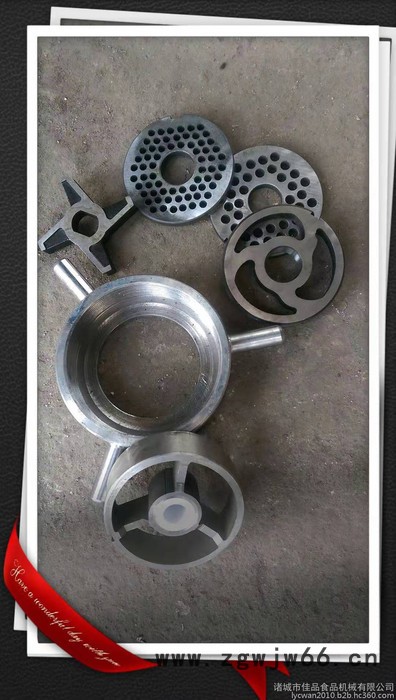 佳品机械供应大型冻肉绞肉机配件 250绞肉机绞刀具，孔板预切板 160绞肉机配件 200大型绞肉机 绞肉机刀具图4