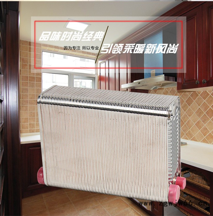 诺德威 过水热 50片/层 五年质保 水暖五金过水热 换热器 暖气片热水器 散热器 热水交换器图5