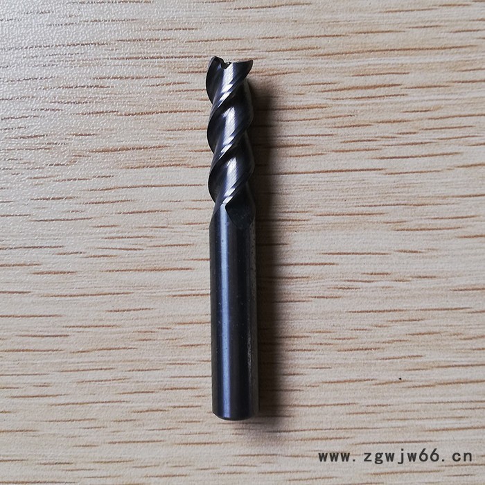 乾川 45-50°三刃铣刀 数控铣刀 钨钢数控硬质合金刀具 标长加长图2