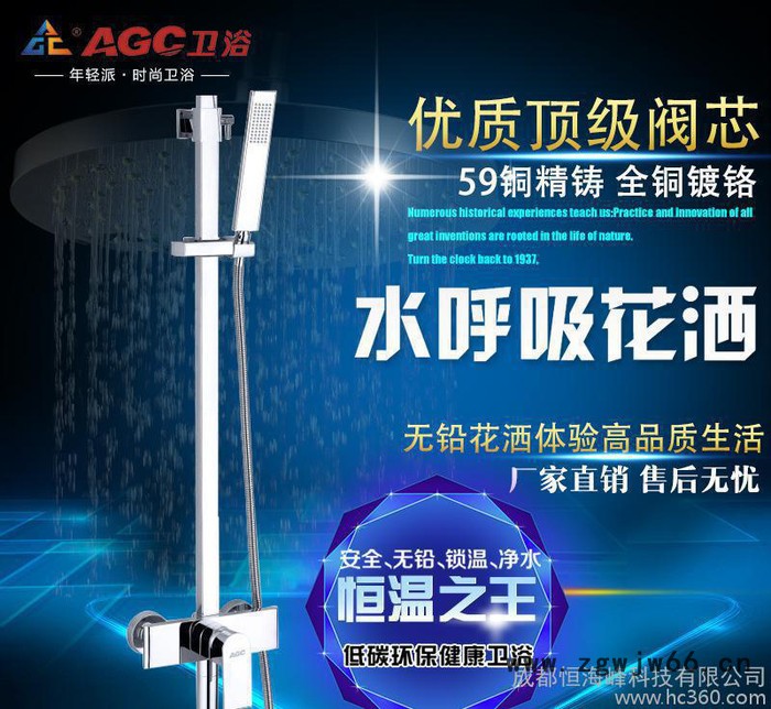 AGC卫浴 水暖五金 **匈牙利KEROX阀芯淋浴花洒套装图2