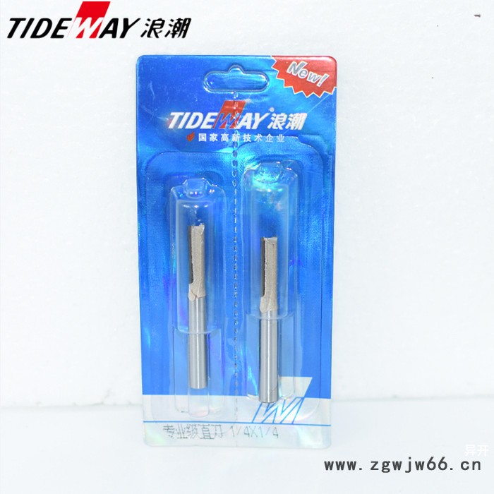浪潮1/2*1/2 铣刀 木工刀具浪潮专业级 TIDEWAY 电动工具修边机电木铣专用  开料刀图4