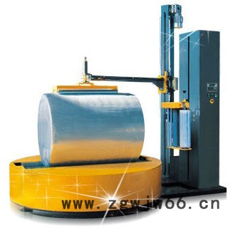 福瑞隆多功能无纺布缠绕包装机，防火材料缠膜机厂家，新材料自动缠膜机