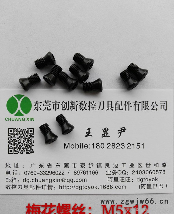 数控刀具配件  梅花螺丝M5x12   车刀压板  铣刀压板  红旗扳手图2