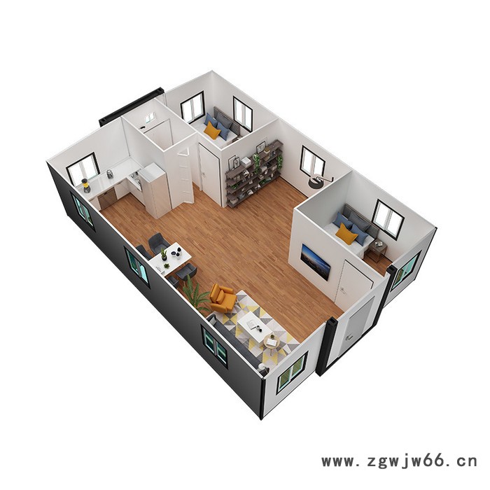 浙江厂家直售 集装箱扩展房 户外安装便捷 造型优美 A级防火材料图3