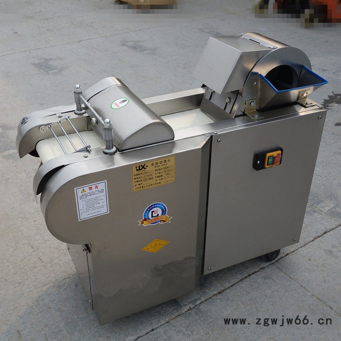 金佳机械水果切丁机 多功能海带切丝机 6个厚刀具冻肉切肉机视频图4