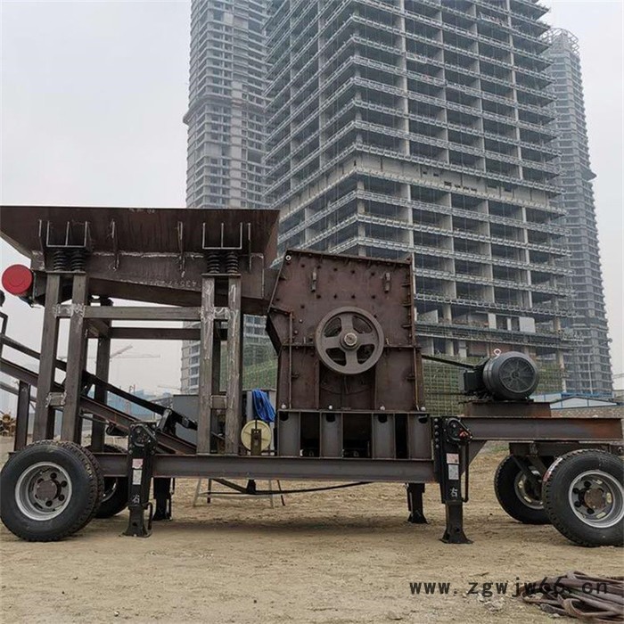 时产50吨流动破碎站 移动式制砂机 移动耐火材料破碎机图3