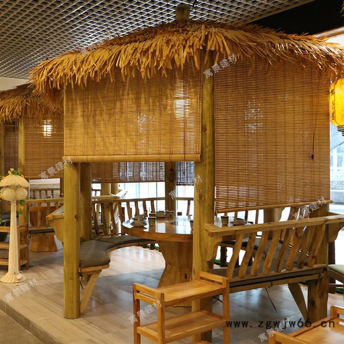 陕西西安市塑料茅草_人造稻草_耐火防火材料**图3