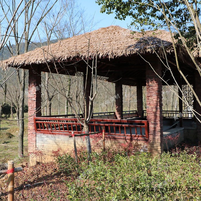 陕西西安市塑料茅草_人造稻草_耐火防火材料**图4