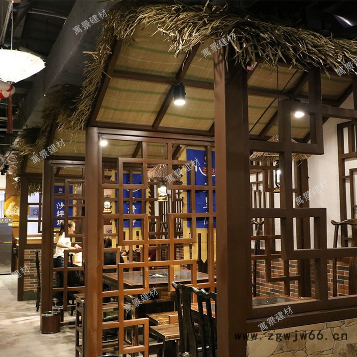 陕西西安市塑料茅草_人造稻草_耐火防火材料**图5