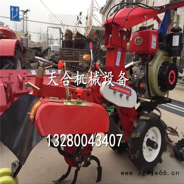 批发多功能手扶式小型种植培土机 新式田园管理机具备开沟培土多种刀具 旋耕起垄机图7