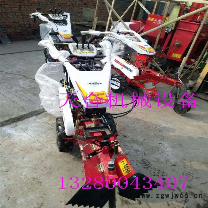 批发多功能手扶式小型种植培土机 新式田园管理机具备开沟培土多种刀具 旋耕起垄机图2