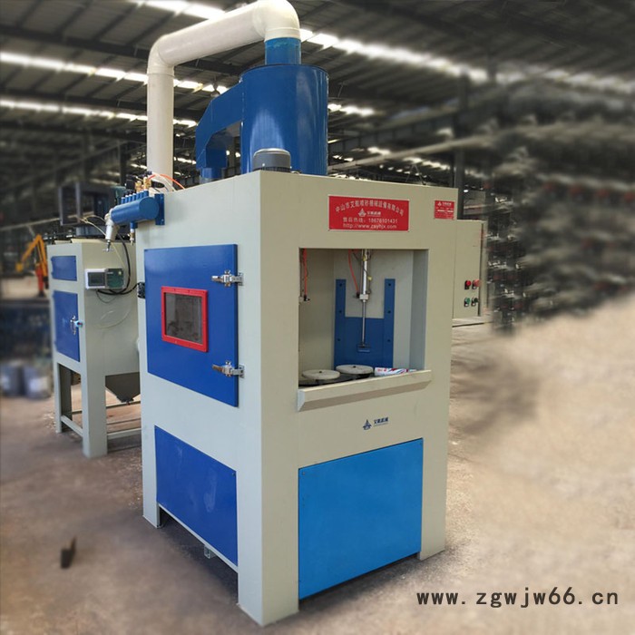 自动喷砂机合金刀具强化表面中山转盘喷砂机图2