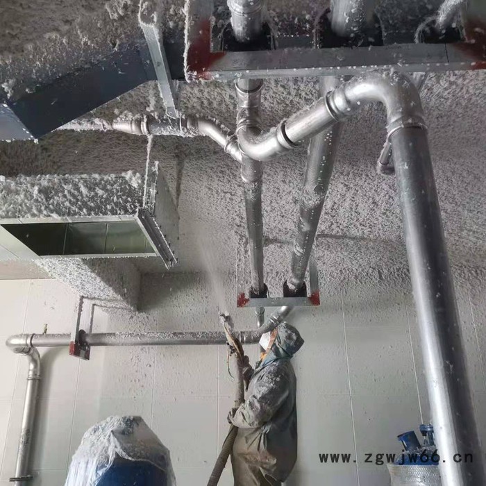 欧洛风 厂家供应 无机纤维喷涂 内外强保温防火材料 硅酸铝纤维喷涂图6