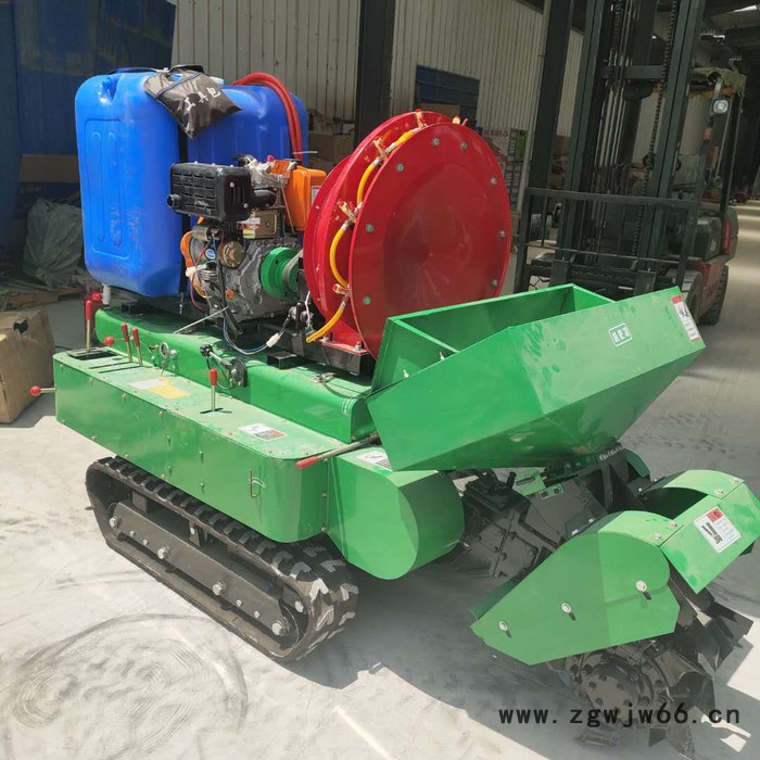 蓝莓园开沟机 五大刀具的履带式耕地机富兴 适合山地作业的挖沟施肥机图7