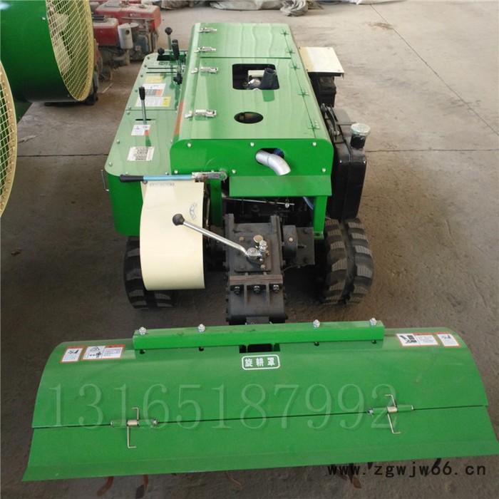 蓝莓园开沟机 五大刀具的履带式耕地机富兴 适合山地作业的挖沟施肥机图3