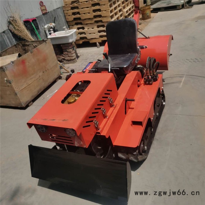 佳硕履带开沟机操作简单 可遥控履带开沟机 可随时更换刀具的锄草机图3