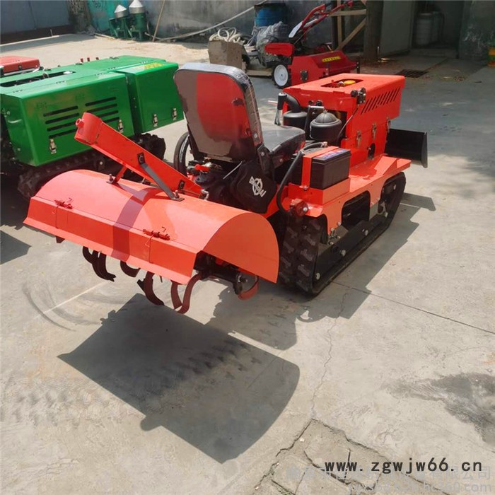 佳鑫机械 遥控履带式开沟机 硬土地趟地开沟机 五大刀具的履带式耕地机图7