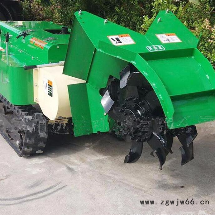 锰钢打造刀具果园开沟施肥回填机  富兴果树土杂肥开沟回填机 履带自走式微耕机图7