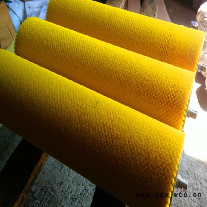 【昊鑫刷业】供应刀具钝化毛刷玻璃清洗机毛刷辊山东青岛粪盘海参养殖托盆清洗机毛刷辊图2