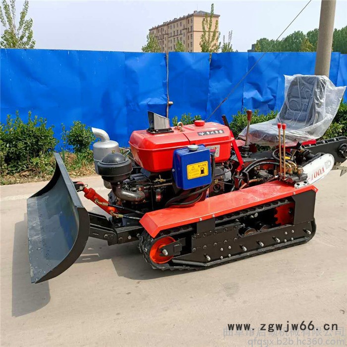 启硕多刀具配置大马力旋耕 双变速箱开沟施肥机 35马力履带推土机直销图2