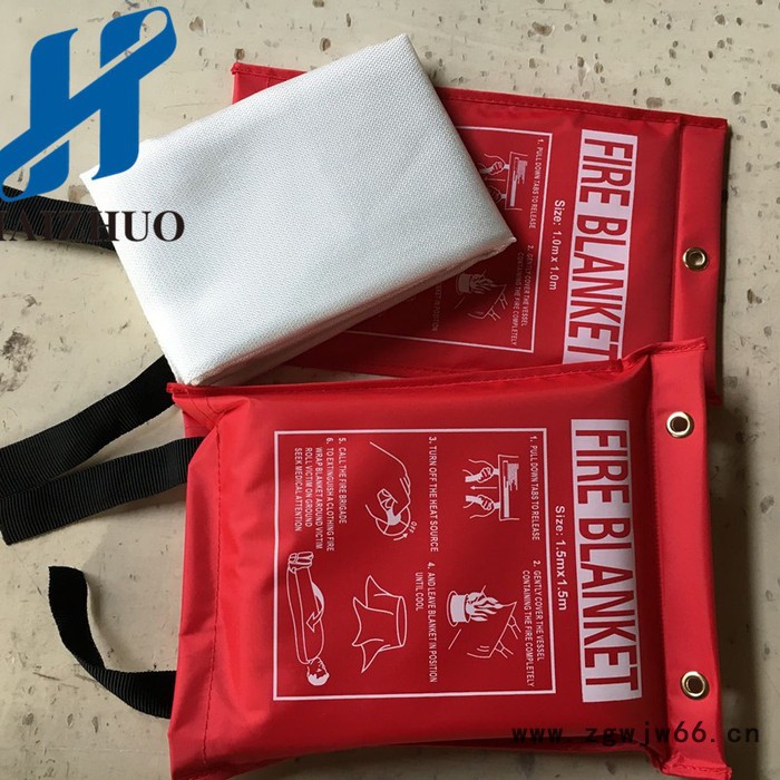 海卓 耐火防火材料厂家 玻璃纤维防火毯/家用灭火毯批发销售图5