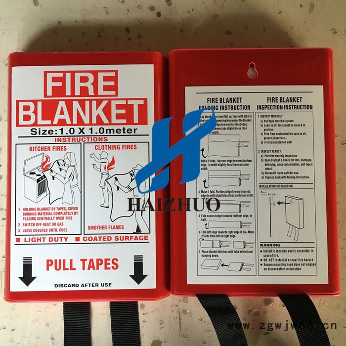 海卓 耐火防火材料厂家 玻璃纤维防火毯/家用灭火毯批发销售图4