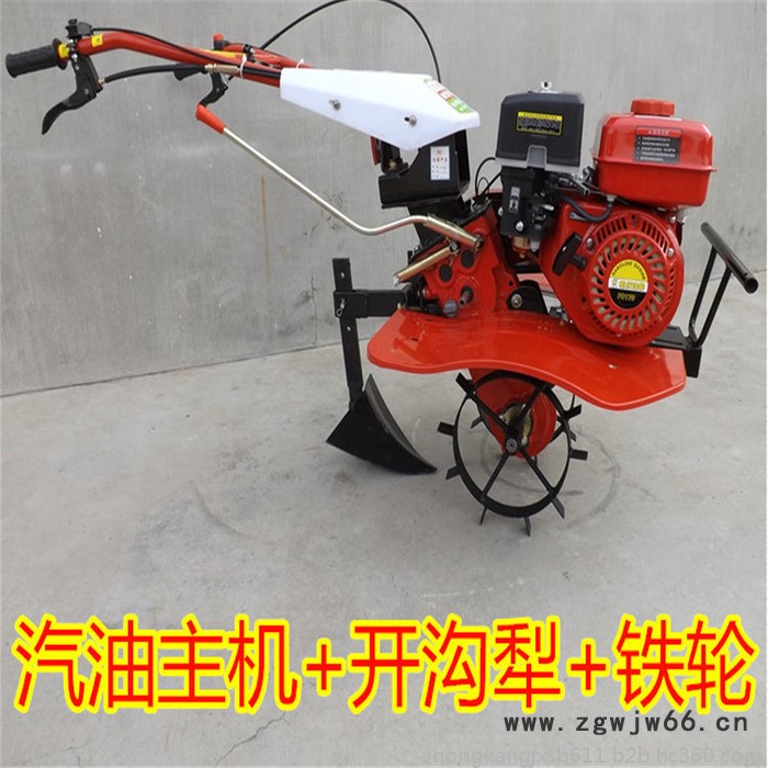 农康170汽油机 微耕机  四驱微耕机 汽油微耕机 手扶式多功能微耕机 免费送旋耕刀具 大马力旋耕机图2