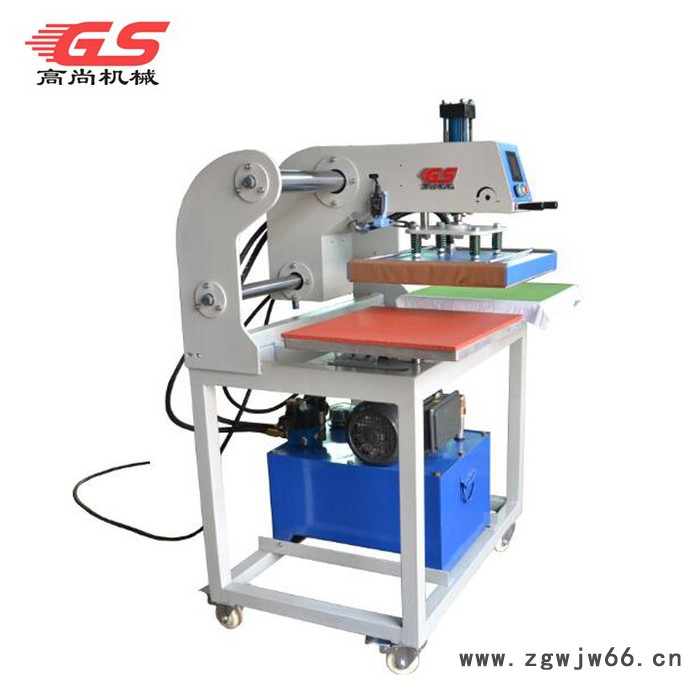 东莞**陶瓷大理石木板玻璃铝板压烫机上滑式刀具热压机380*380mm热转印设备烫画机烫钻机T恤印花机烫平液压机图5